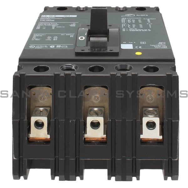 Square D FAL34030 Molded Case Circuit Breaker 480V 30A Product Image