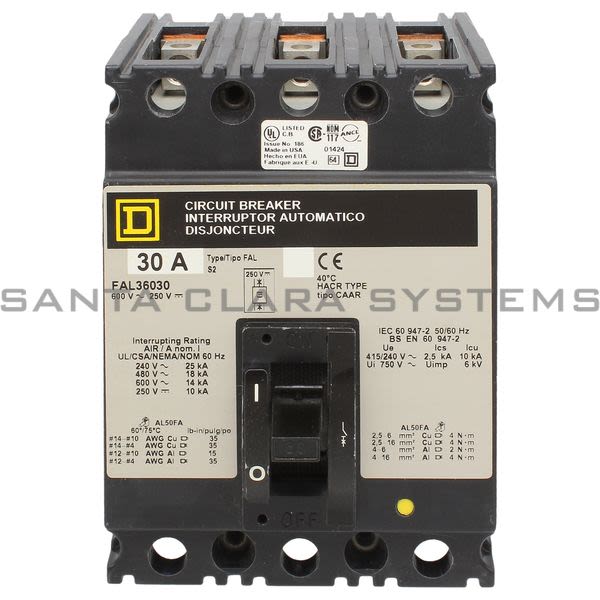 Square D FAL36030 Molded Case Circuit Breaker Product Image