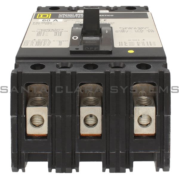 Square D FAL36060 Molded Case Circuit Breaker 480V 70A Product Image