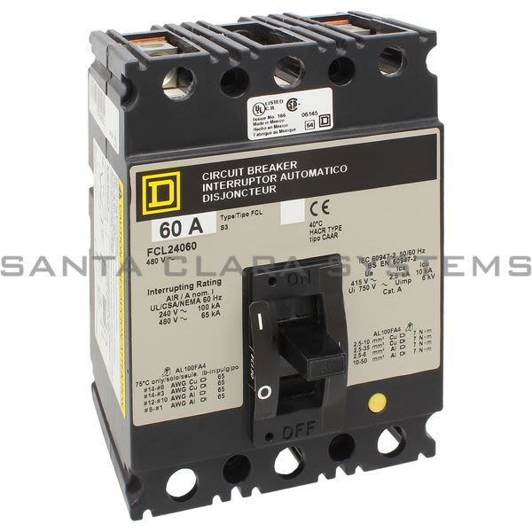 Square D FCL24060 Circuit Breaker Product Image