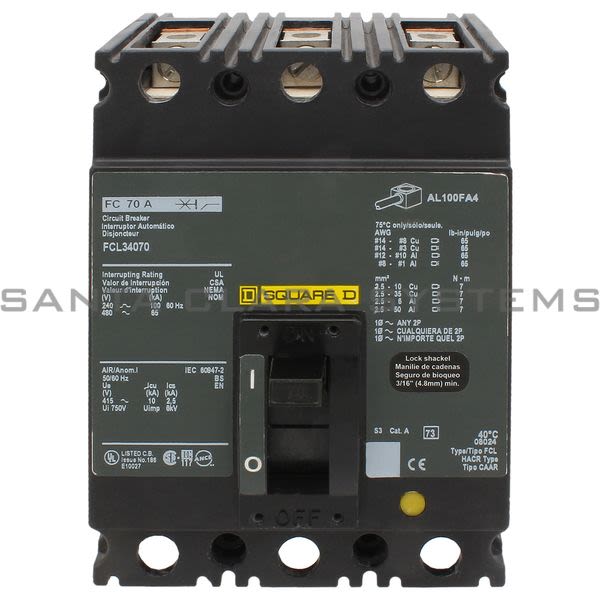 Square D FCL34070 Molded Case Circuit Breaker Product Image