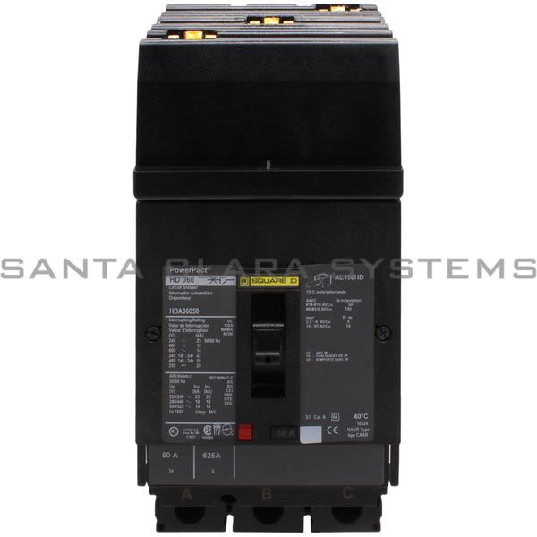 Square D HDA36050 Circuit Breaker Product Image