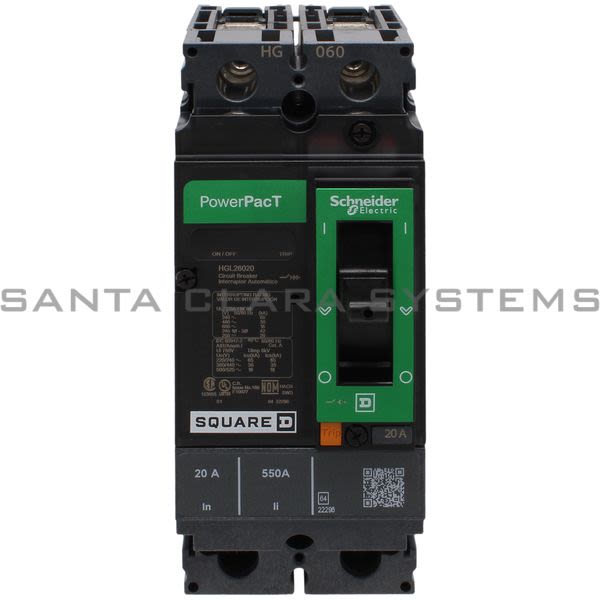 Square D HGL26020 Circuit Breaker Product Image