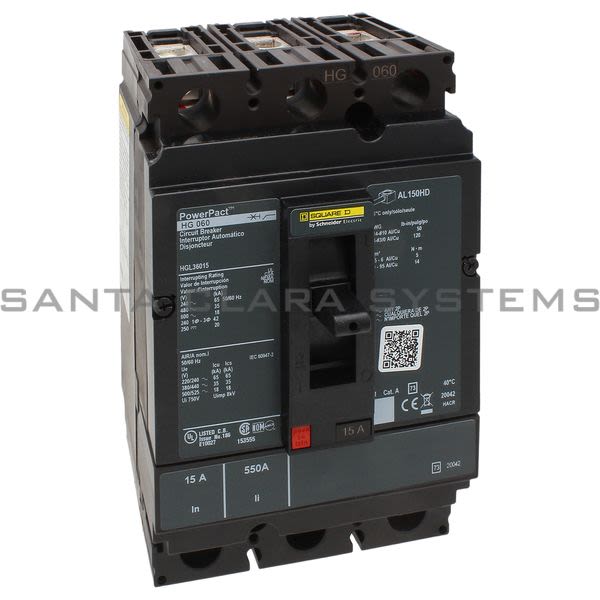 Square D HGL36015 Circuit Breaker Product Image