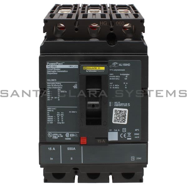 Square D HGL36015 Circuit Breaker Product Image
