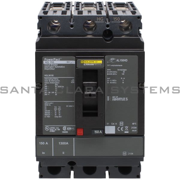Square D HGL36150 Circuit Breaker Product Image