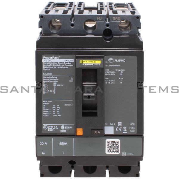 Square D HJL26030 Circuit Breaker Product Image