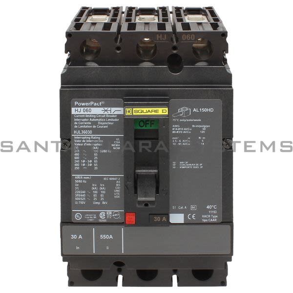 Square D HJL36030 Circuit Breaker Product Image