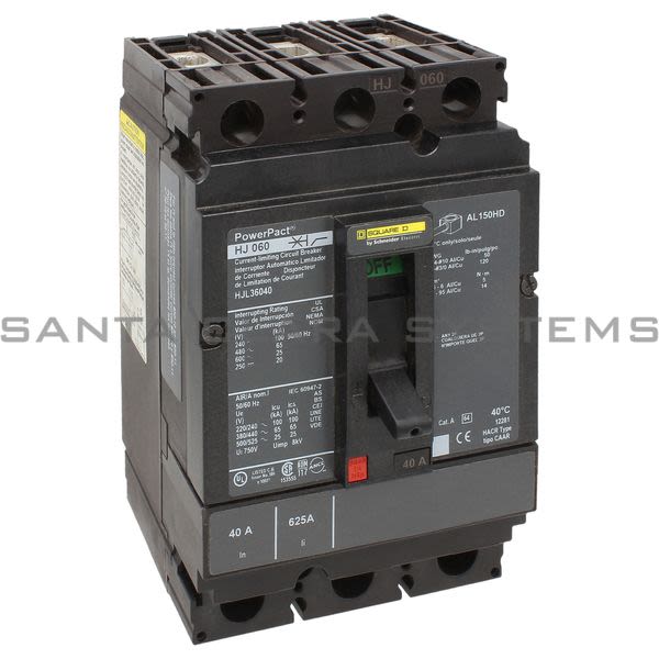 Square D HJL36040 Circuit Breaker Product Image