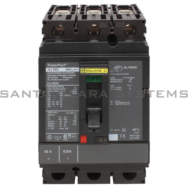 Square D HJL36050 Circuit Breaker Product Image