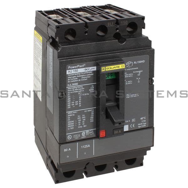 Square D HJL36080 Circuit Breaker Product Image