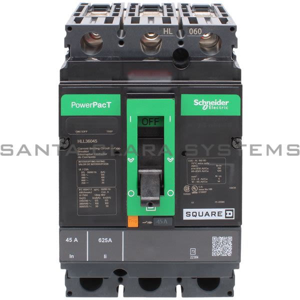 Square D HLL36045 Circuit Breaker Product Image