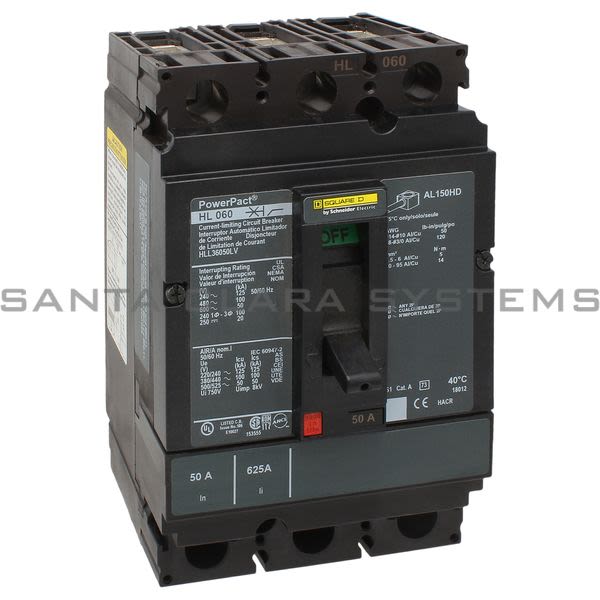 Square D HLL36050LV Circuit Breaker Product Image