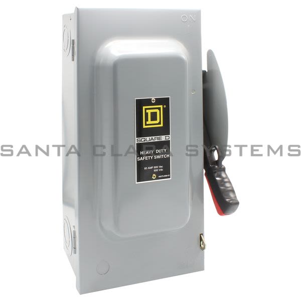 Square D HU362 Switch Not Fusible HD 600V 60A 3P NEMA1 Product Image