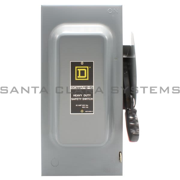 Square D HU362 Switch Not Fusible HD 600V 60A 3P NEMA1 Product Image