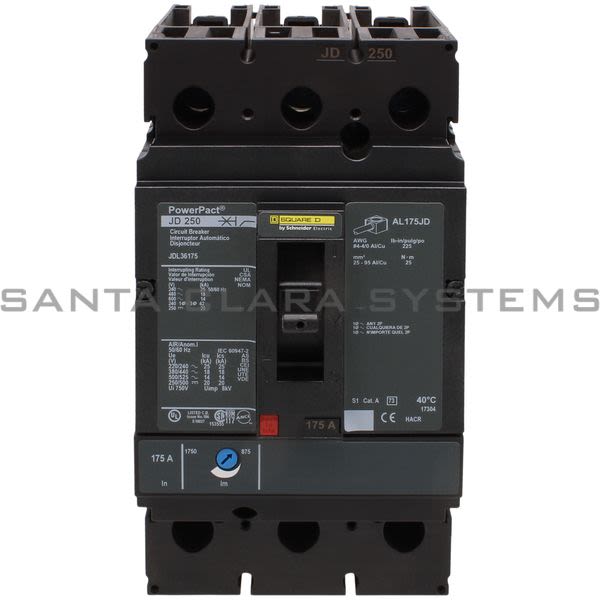 Square D JDL36175 Circuit Breaker Product Image