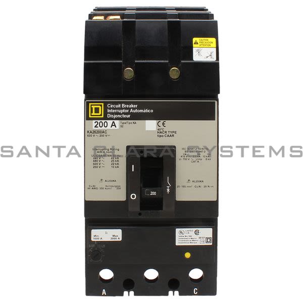 Square D KA26200AC Molded Case Circuit Breaker Product Image