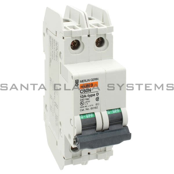 Square D MG-60162 2P Miniature Circuit Breaker 13A 120/240VAC Product Image