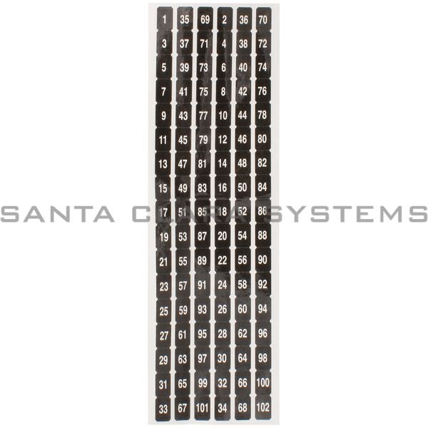 Square D NQ102OE Number Strips Product Image