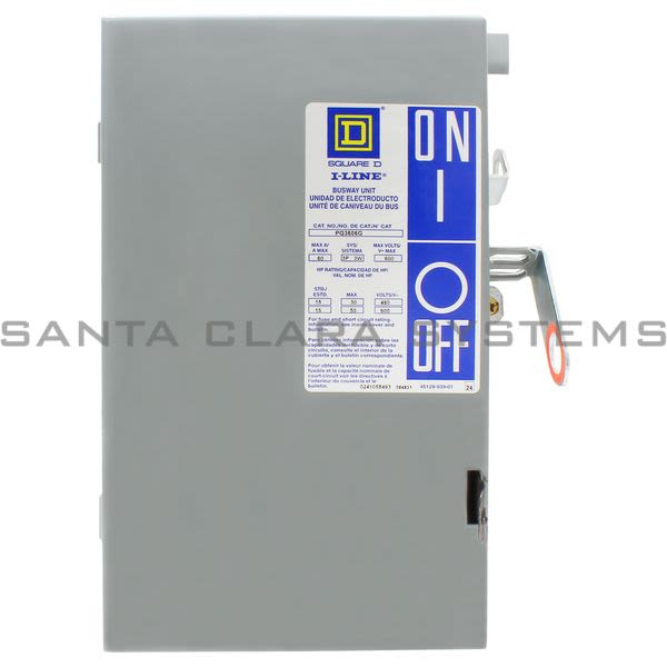 Square D PQ3606G Fusible I-Line Bus Plug Product Image