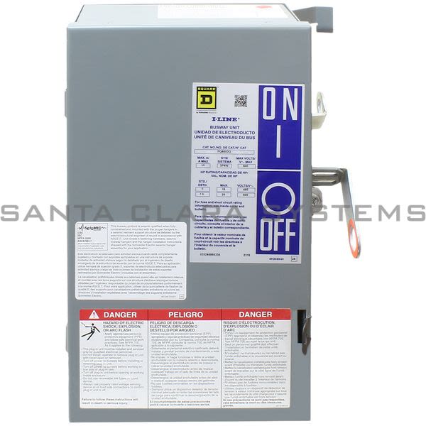 Square D PQ4603G Bus Plug Product Image