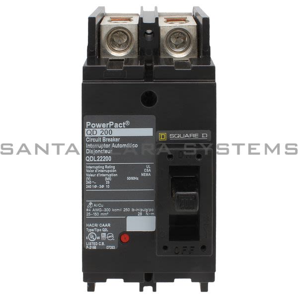 Square D QDL22200 Circuit Breaker Product Image