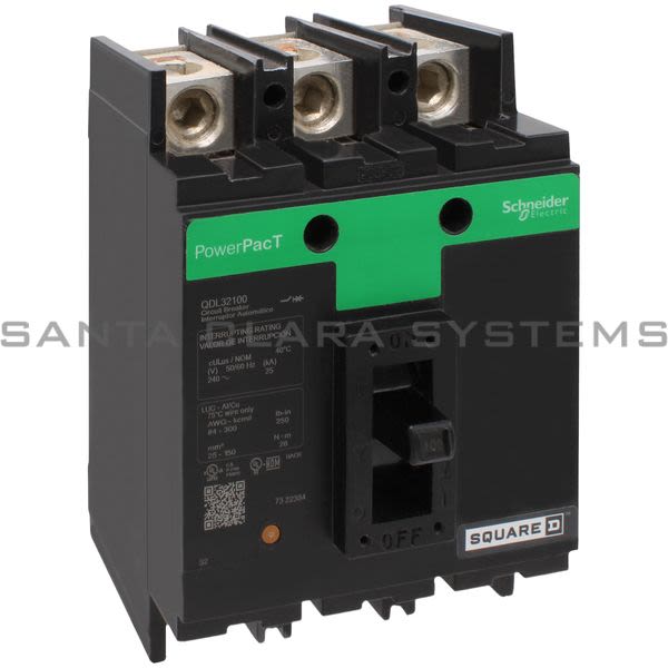 Square D QDL32100 PowerPact Q Molded Case Circuit Breaker Product Image