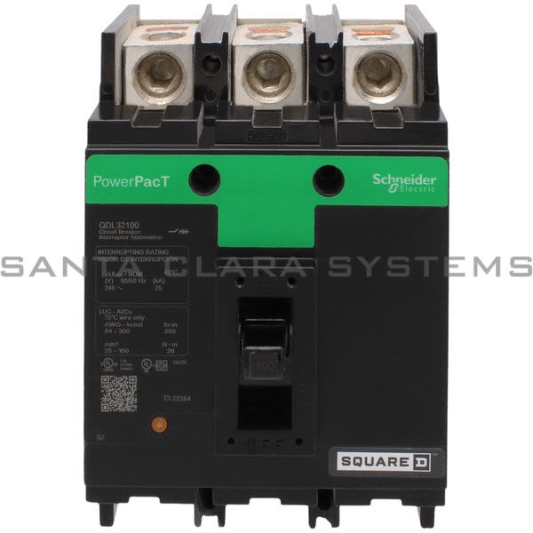 Square D QDL32100 PowerPact Q Molded Case Circuit Breaker Product Image
