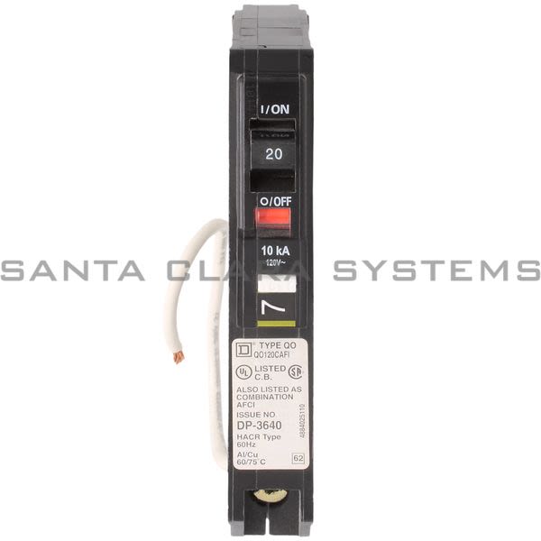 Square D QO120AFI Circuit Breaker Product Image