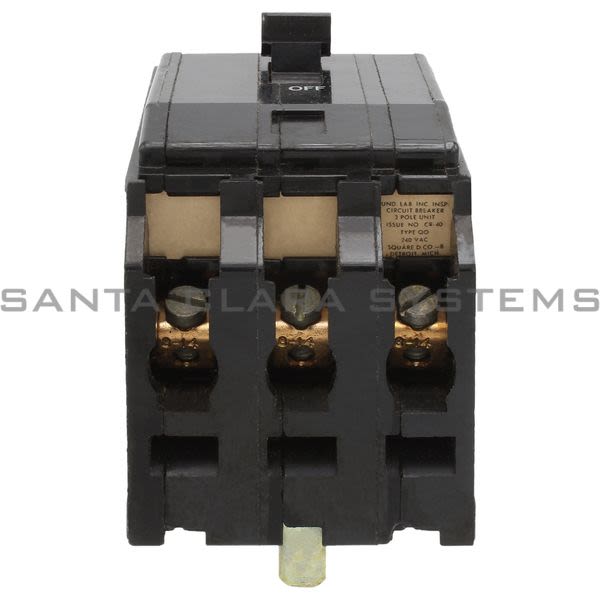 Square D QO320 Circuit Breaker 3 Pole 240VAC 20amp Product Image