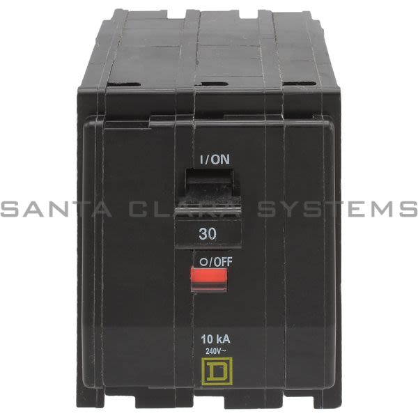 Square D QO330 Circuit Breaker 3 Pole 240VAC 30amp Product Image