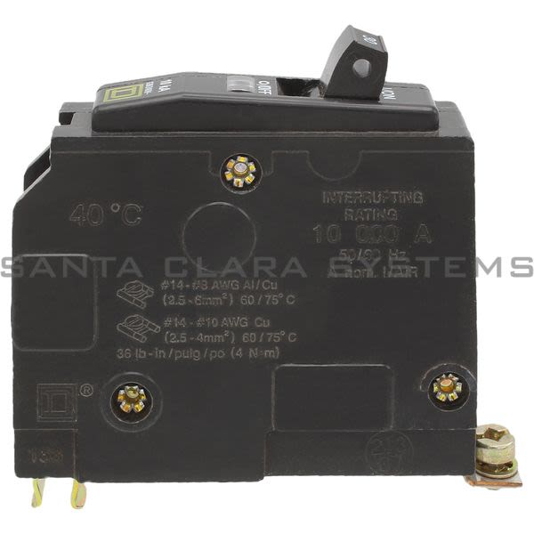 Square D QOB130 10A Circuit Breaker Product Image