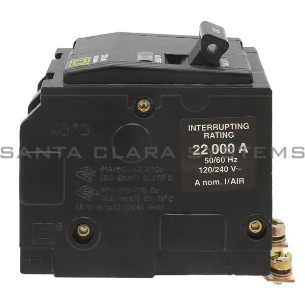 Square D QOB220VH Circuit Breaker Product Image