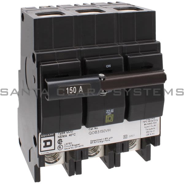 Square D QOB3150VH Circuit Breaker Product Image