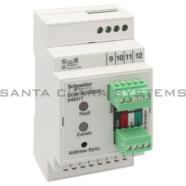 Square D S48377 Modbus Module: Schneider Electric 48845 Product Image