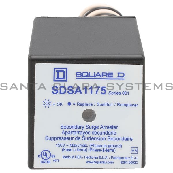 Square D SDSA1175 Secondary Surge Arrester Product Image