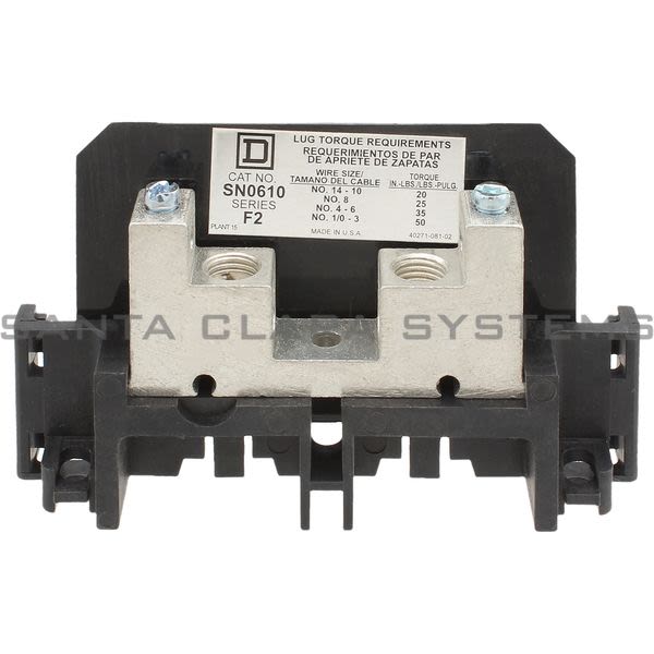 Square D SN0610 Neutral Assembly Insulated Groundable Product Image