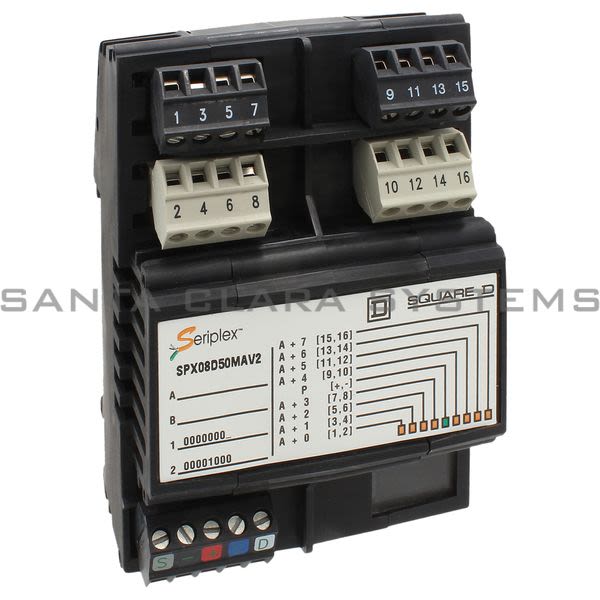 Square D SPX08D50MAV2 I/O Module Product Image