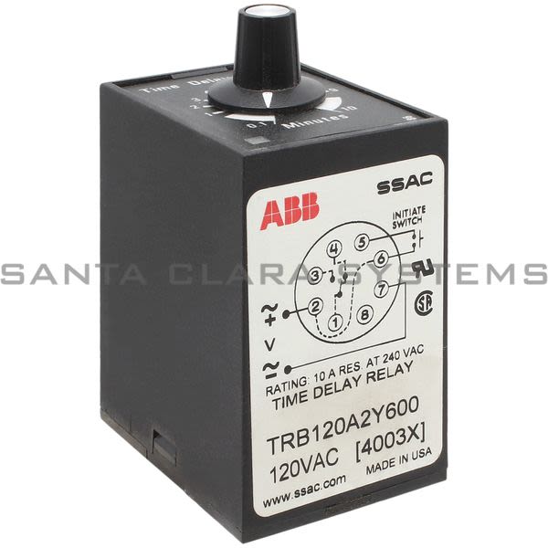 SSAC TRB120A2Y600 Time Delay Relay | ABB Product Image