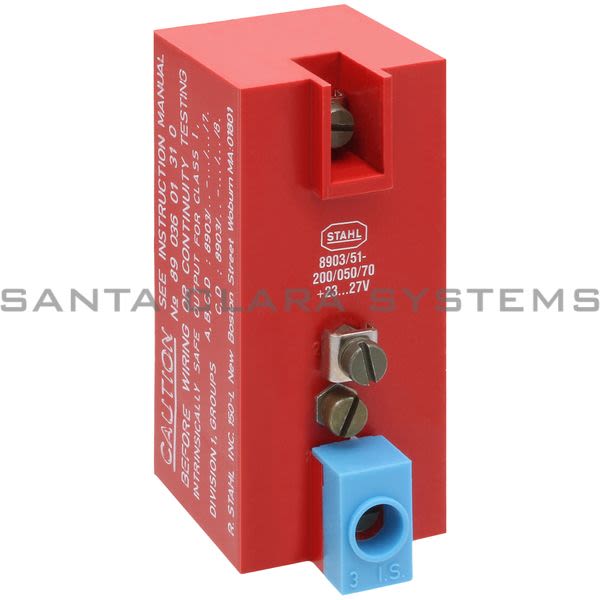 Stahl 8903-51-200-050-70 Intrinsic Safety Barrier Product Image