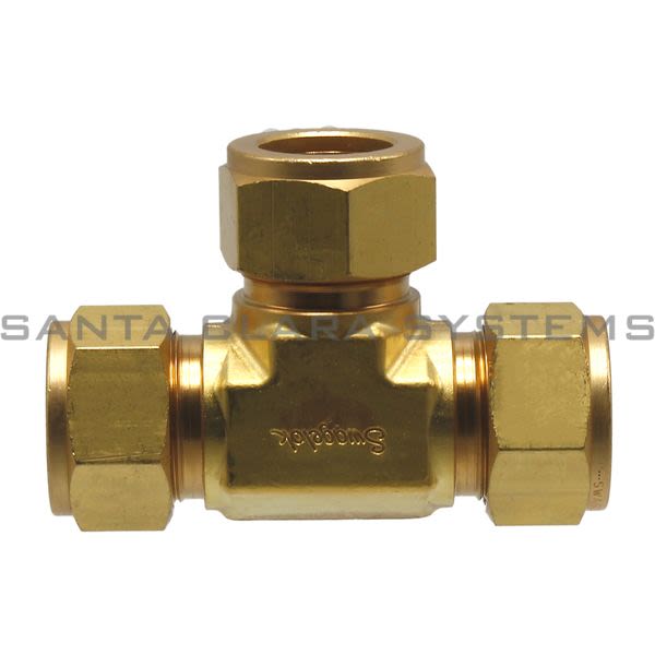 Swagelok B-1210-3  Union Tee Brass Fitting Product Image