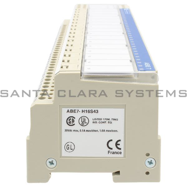 Telemecanique ABE7H16S43 passive connection sub-base ABE7 - 16 inputs - fuses - Led - isolator Product Image