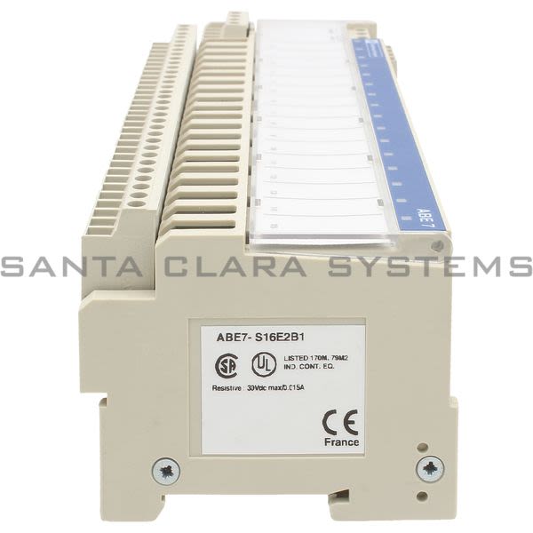 Telemecanique ABE7S16E2B1  sub-base - soldered solid state output relay ABE7 - 16 inputs - 24 V DC Product Image