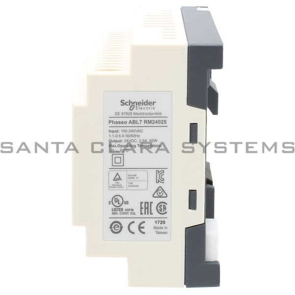 Telemecanique ABL7RM24025 regulated SMPS with auto reset - 1 or 2-phase - 100...240 V AC - 24 V - 2.5 A Product Image