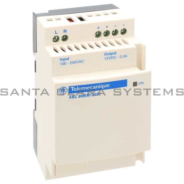 Telemecanique ABL8MEM12020  regulated SMPS - 1 or 2-phase - 100..240 V AC - 12 V - 2 A Product Image