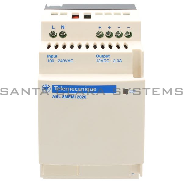 Telemecanique ABL8MEM12020  regulated SMPS - 1 or 2-phase - 100..240 V AC - 12 V - 2 A Product Image