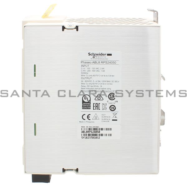 Telemecanique ABL8RPS24050 regulated SMPS - 1 or 2-phase - 100..500 V - 24 V - 5 A Product Image