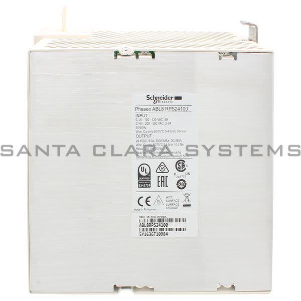 Telemecanique ABL8RPS24100 regulated SMPS - 1 or 2-phase - 100..500 V - 24 V - 10 A Product Image