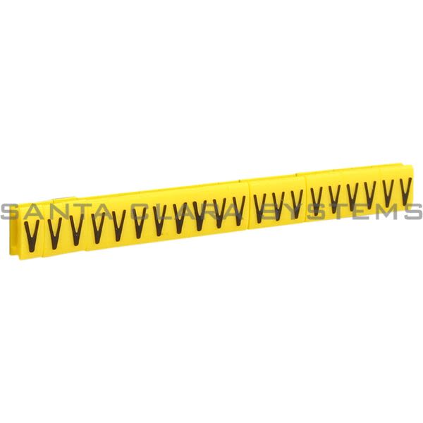 Telemecanique AR1MB01V yellow clip-in marker symbolic character V - set of 200 Product Image