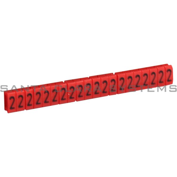 Telemecanique AR1MC012 red clip-in marker numeric character 2 - set of 200 Product Image